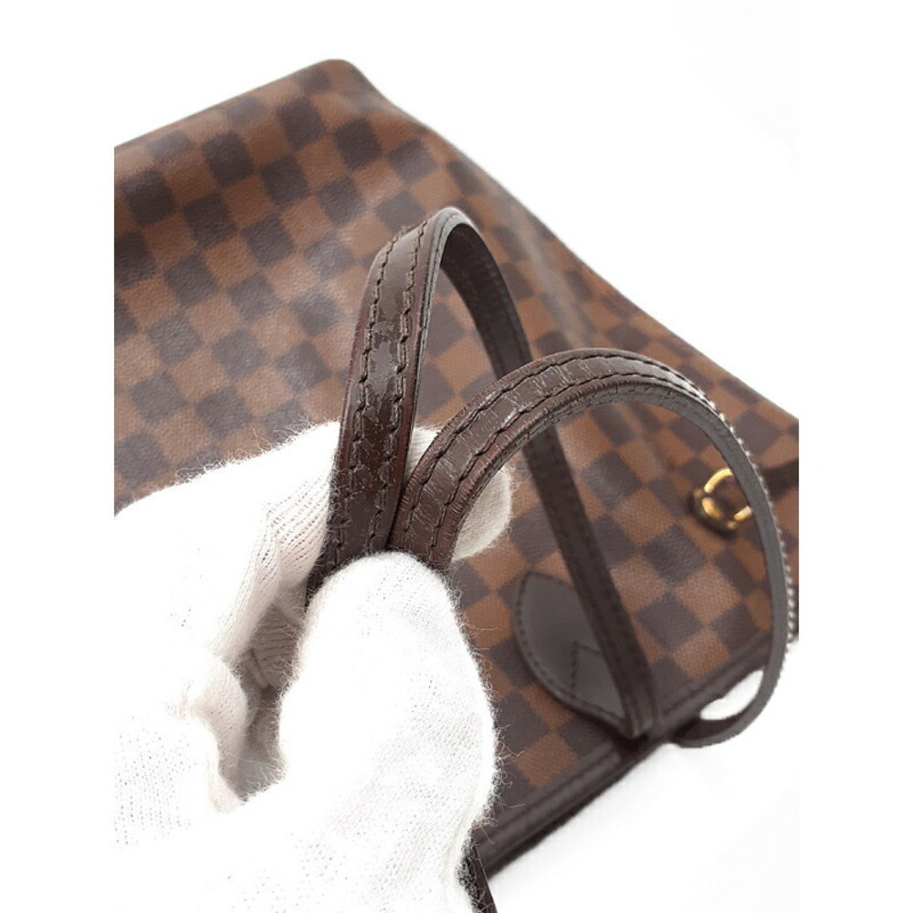 Louis Vuitton Damier Ebene Brown Neverfull Tote Bag - Picture 4 of 8